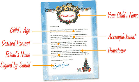 Free personalized Printable Santa Letters